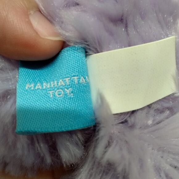 Manhattan Toy Floppies Purple Embroidered Eyes Floppy Ears Bunny Rabbit Plush - Picture 7 of 9